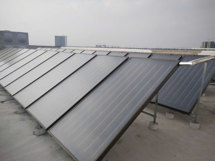 美鹏机械公司员工宿舍太阳能配空气能热水工程